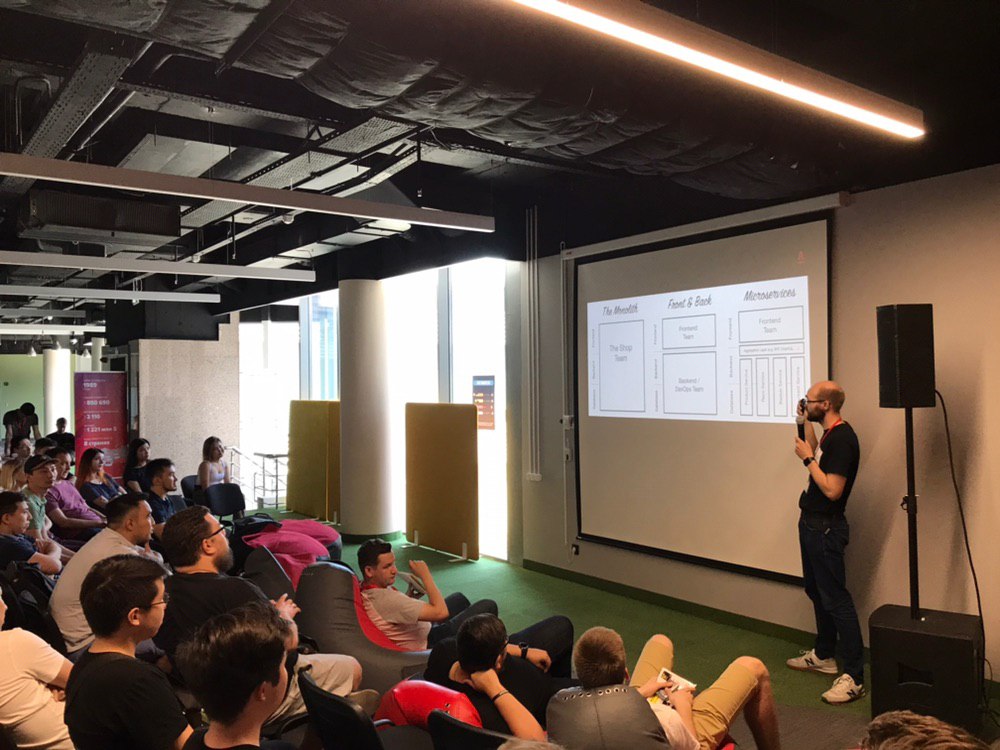 Павел Конников с докладом про микросервисный фронтенд